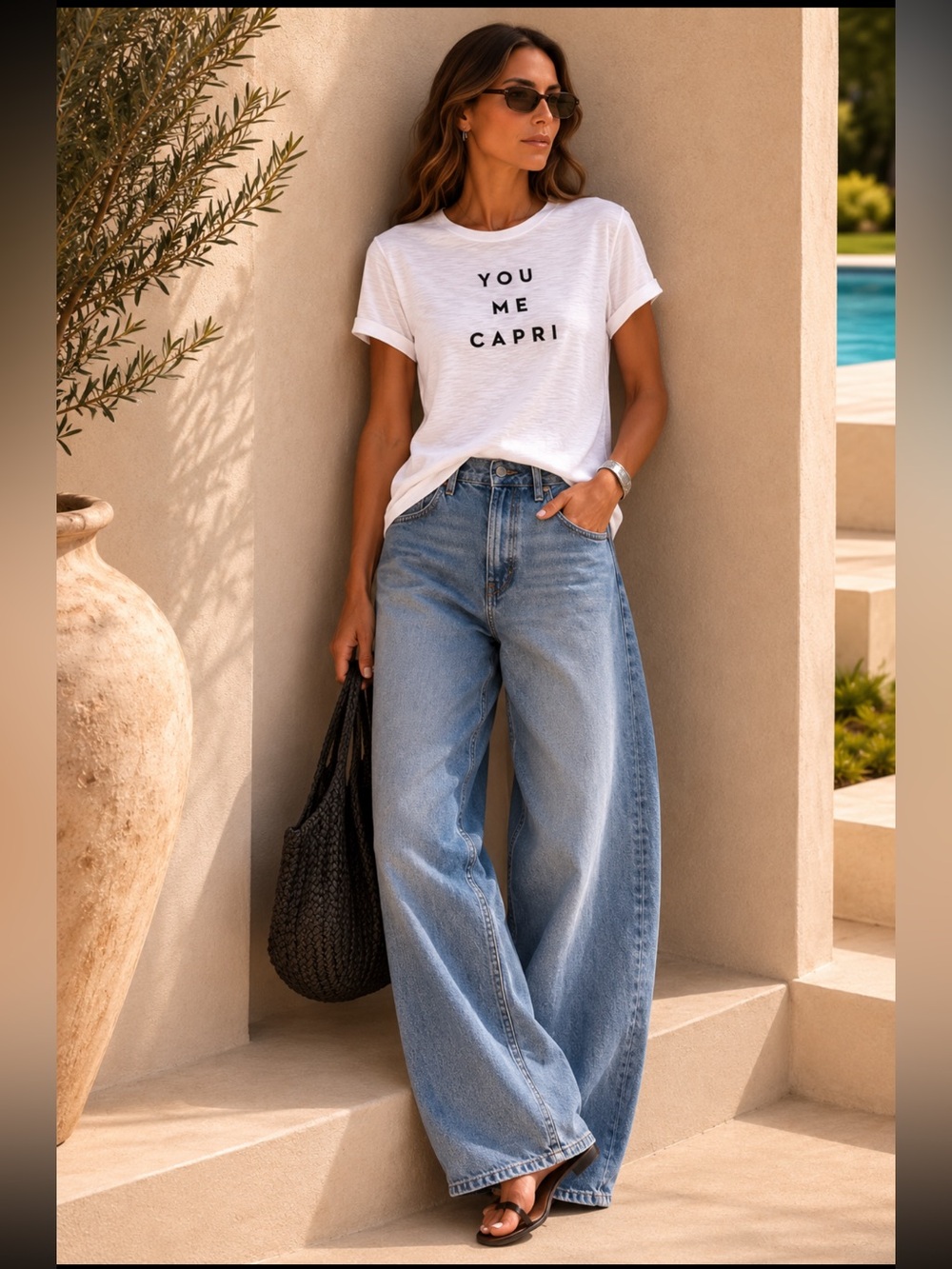🔥You me capri women’s white graphic tee size XL NEW  price firm!